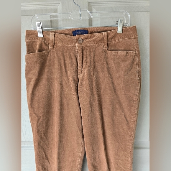 Talbots Courdory Pants Women Size 8P Brown Signature Retro Casual Logo - Picture 3 of 12